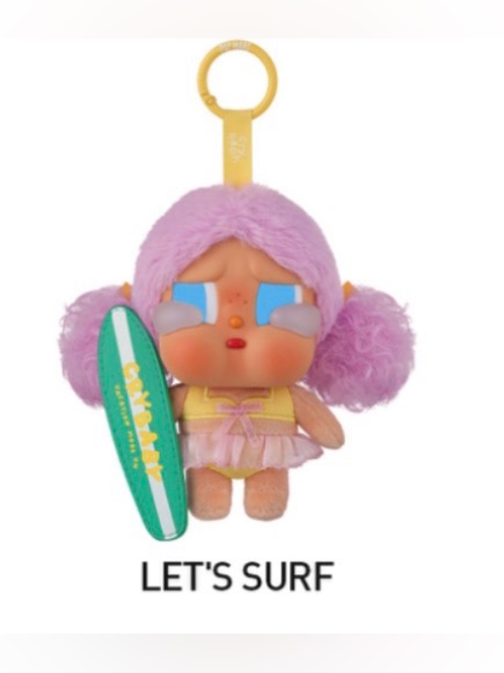 Pop Mart Crybaby Vacation Mode Vinyl Plush Pendant Let’s Surf